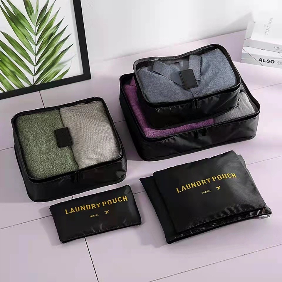 Organizador De Mala De Bagagem Viagem Kit 6 Necessaire Bolsa ANJGG