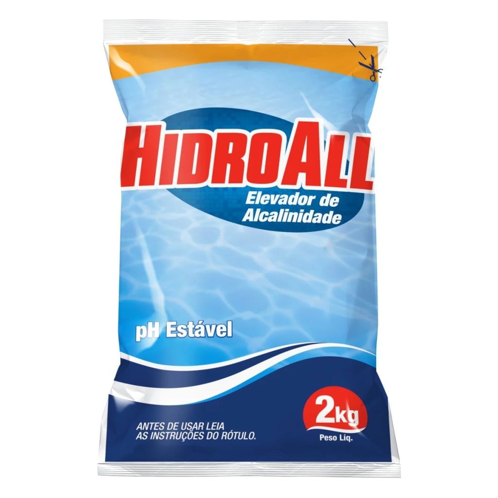 Elevador de alcalinidade PH estavel 2KG Hidroall