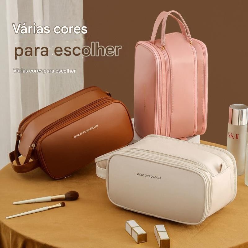 Bolsa De Maquiagem De Grande Capacidade Para Mulheres Portátil De Viagem Multifuncional DeProva água em Oferta na Shopee