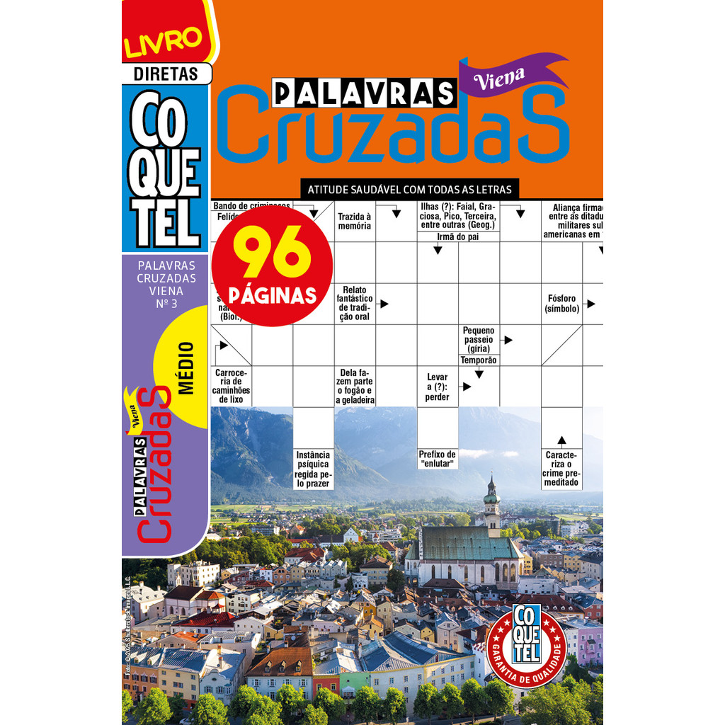 Livro Coquetel Palavras-Cruzadas Viena 3