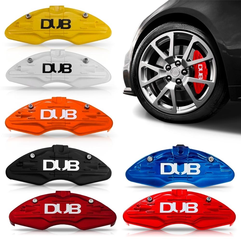 Jogo Capa Pinça de Freio Sport Tuning Cores Diversas - Azul - Vermelha - Cereja - Preta - Branco