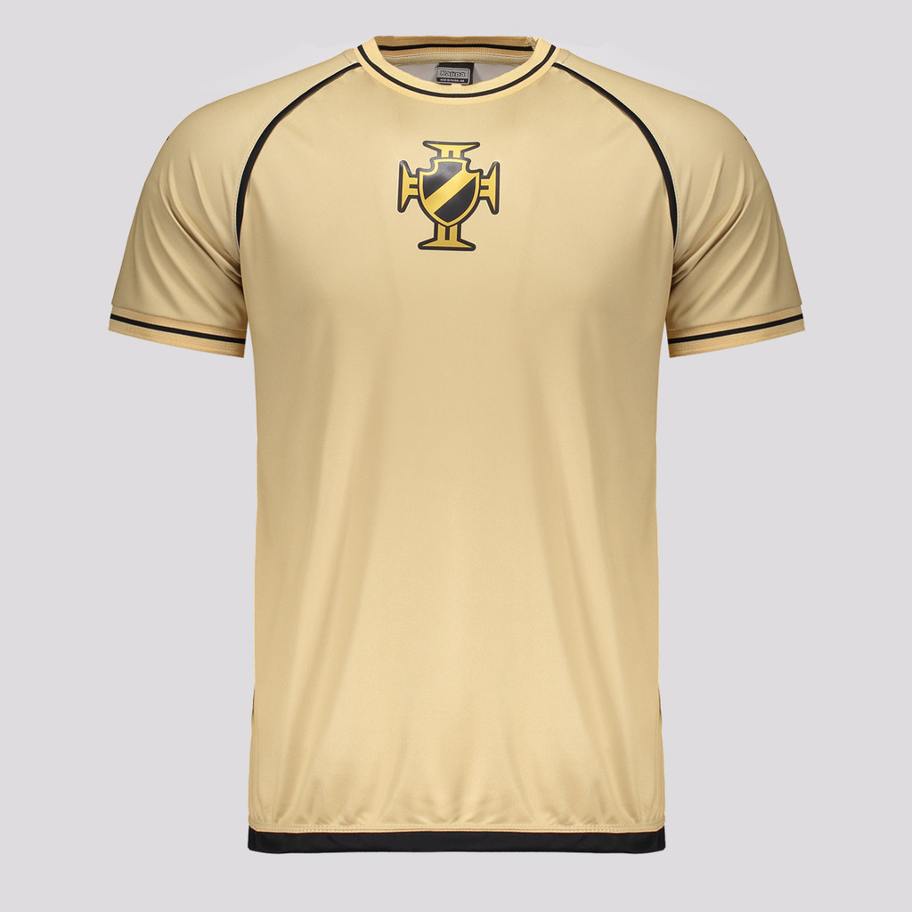 Camisa Kappa Vasco Supporter Shore Dourada