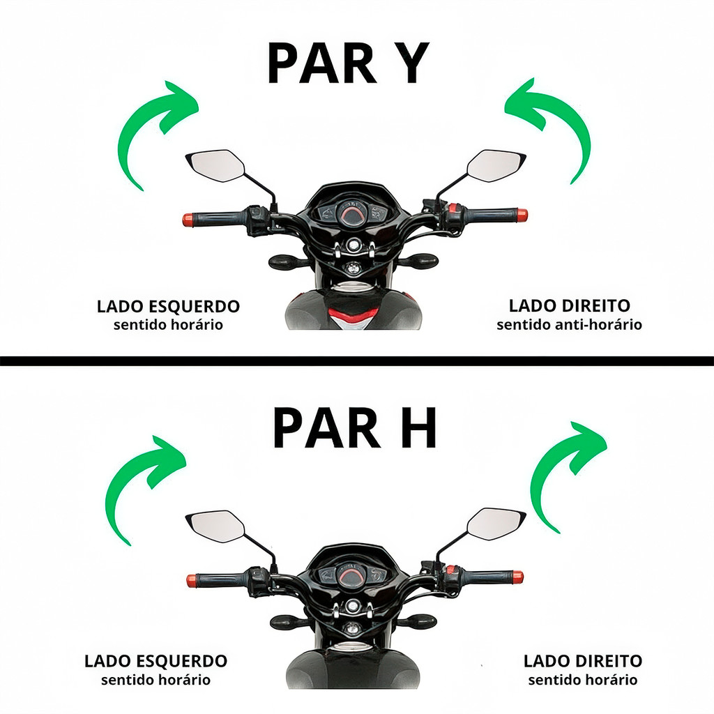 Detalhes do Par Retrovisor GVS Z400 Rebaixado Haste Longa Fixo Lente Convexa Prata