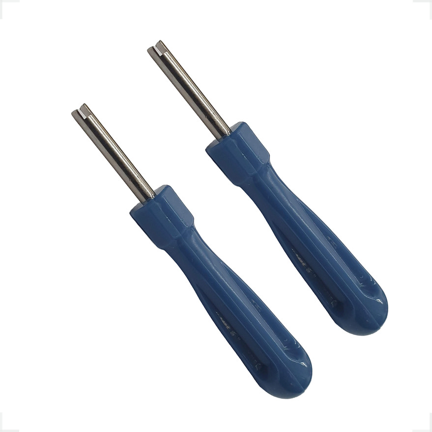 Kit Com 2 Chaves Saca Núcleo 25mm Fenda Cabo Plástico  Novo