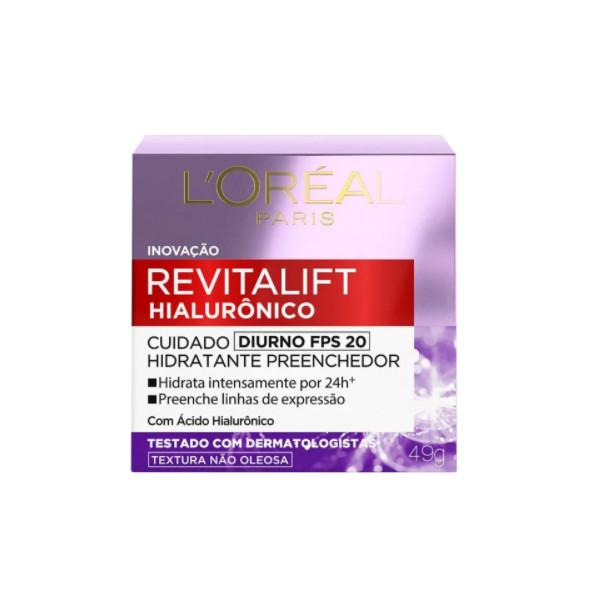 L’Oréal Paris Revitalift Hialurônico FPS 20 Tratamento Diurno Creme Anti-Idade 49g