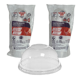 100 TAMPAS BOLHAS S/FURO P/COPO 400ML 500ML COPO ISOPOR 240ML 300ML em Oferta na Shopee