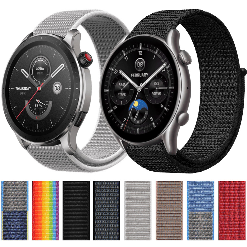 Pulseira Para Amazfit GTR 4 New Pulseira de Náilon Para Amzfit GTR 4 / Pulseira Sport Nylon 22mm