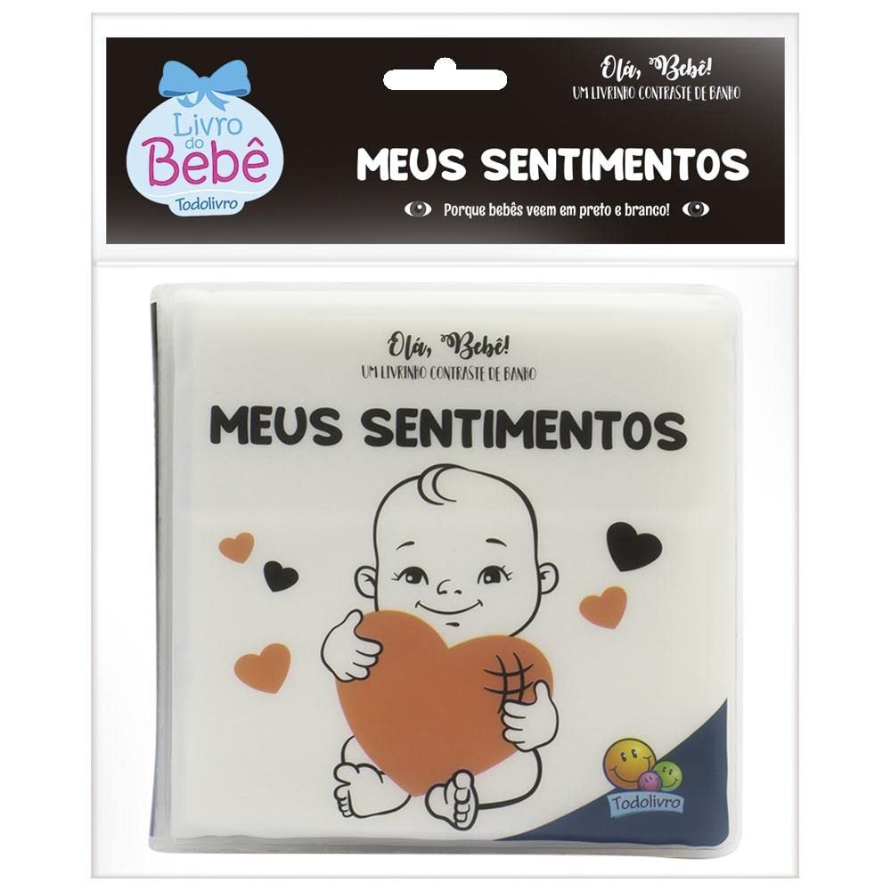 Livrinho de Contraste de Banho | Meus Sentimentos | Olá, Bebê! em Oferta na Shopee