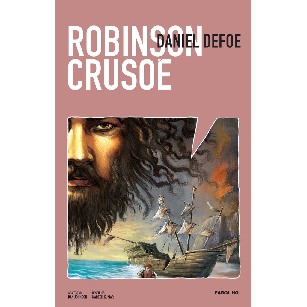 Livro Robinson Crusoe em quadrinhos