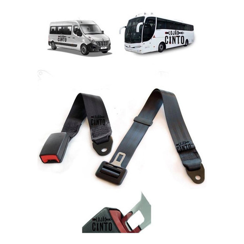 Cinto Segurança Ônibus Vans Micro-ônibus 2 Ptos Kit 10 Peças