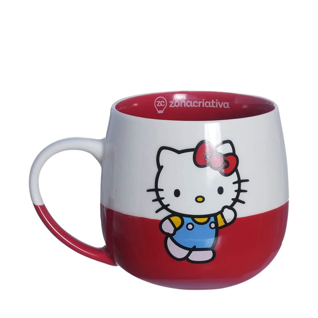 Caneca Maggie 400ml Hello Kitty em Cerâmica Zona Criativa Para Café e Bebidas Quentes - 10025915 em Oferta na Shopee