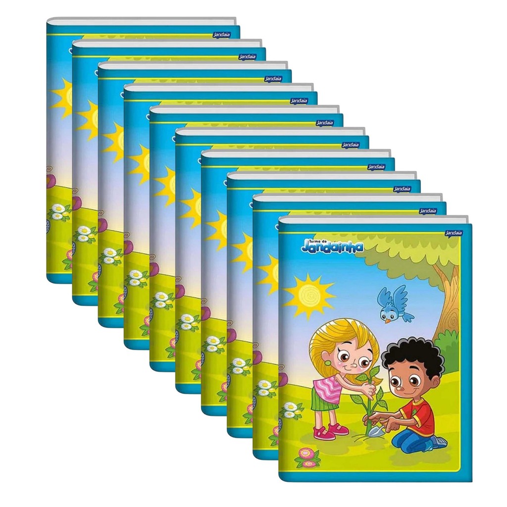 Kit 10 Caderno Pequeno Quadriculado Brochura Capa Flexível 80 Fls em Oferta na Shopee