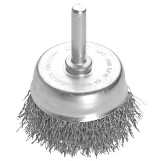 Escova Circular Arame Ondulado 2x1/4 (45008/102) Tramontina - Rebarba, ferrugem, pintura, carepas e respingos de solda. em Oferta na Shopee