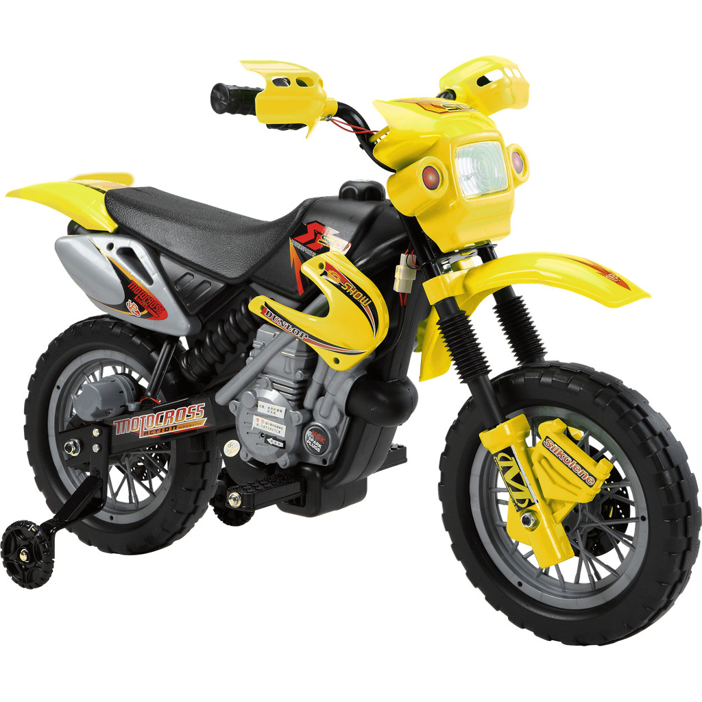Moto Cross Trail Elétrica 6V Amarela Bel em Oferta na Shopee