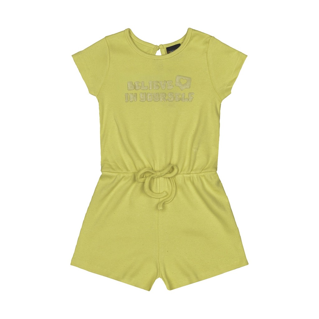 Macaquinho em Malha Canelada para Menina Guloseima em Oferta na Shopee