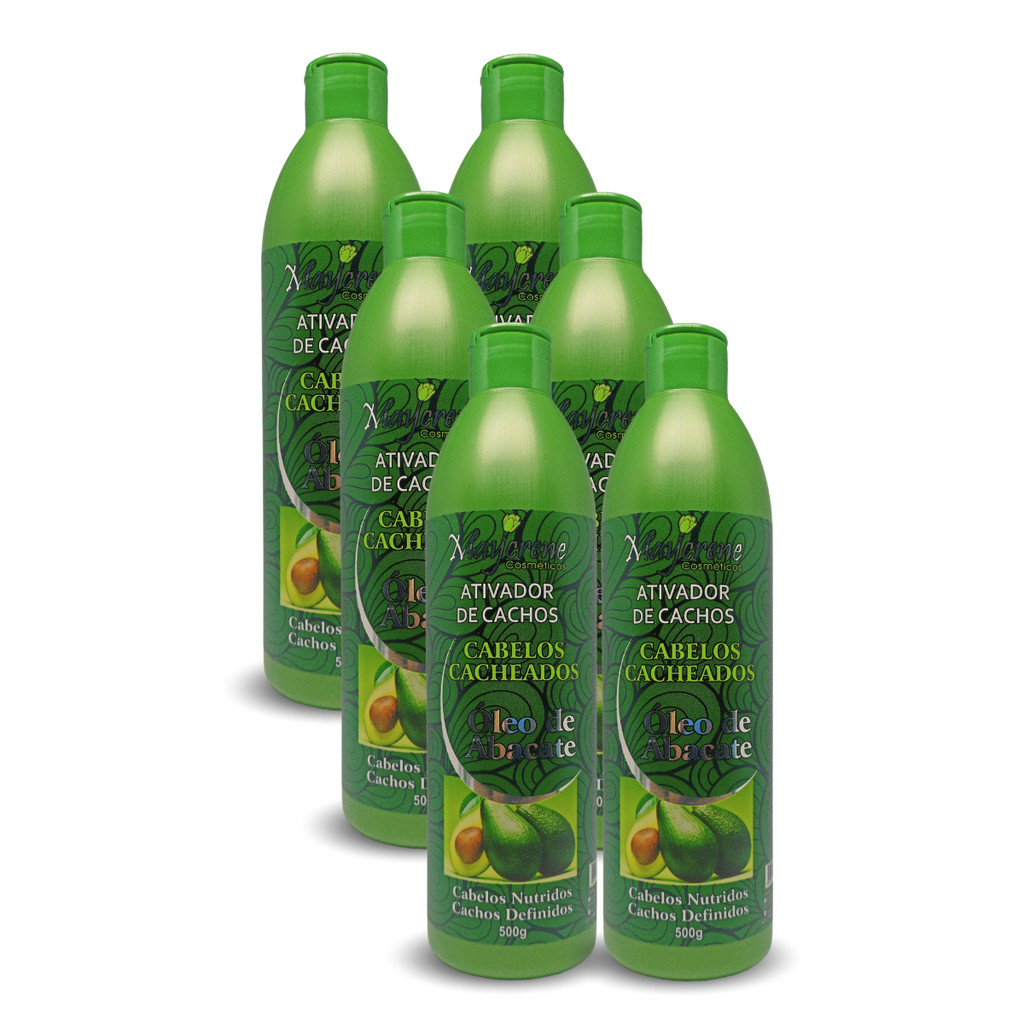 6 Ativador De Cachos Óleo De Abacate 500ml Maycrene