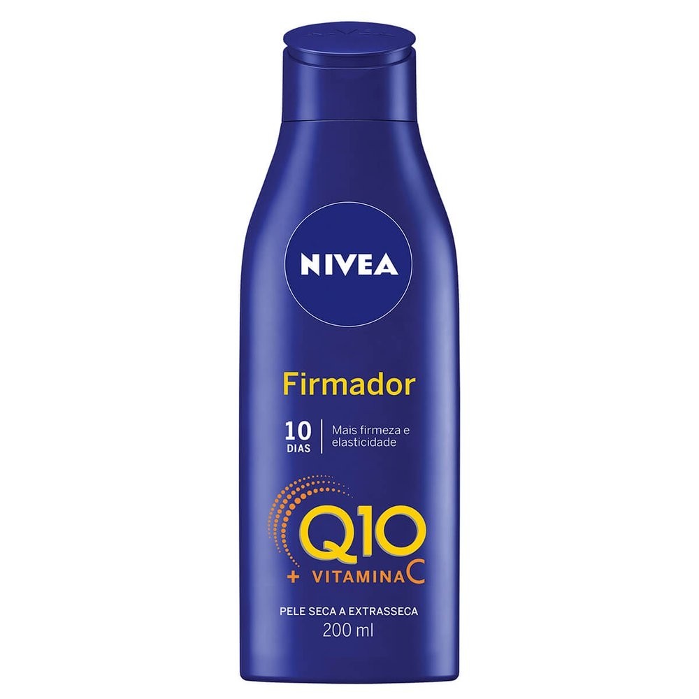 NIVEA Loção Deo‑Hidratante Firmador Q10 + Vitamina C – Pele Seca (200 mL)