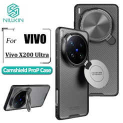 Nillkin CamShield ProP Capa Transparente Para vivo X200 Ultra De Telefone Estilo Flip Proteção De Lente PC Rígido + TPU