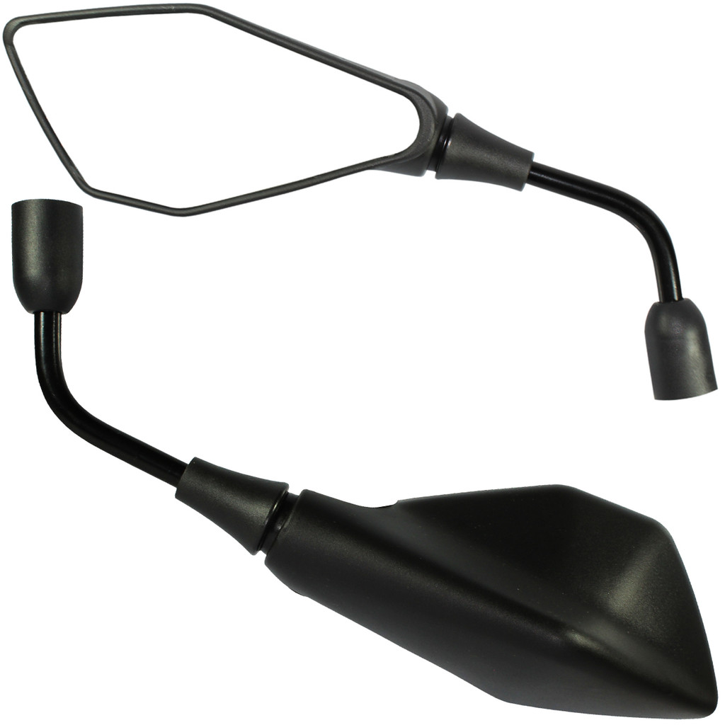 Retrovisor espelho moto modelo Kawasaki Z400 Lente Plana Haste normal Honda CG125 CG150 CG160 CB250 CB300 Twister Par