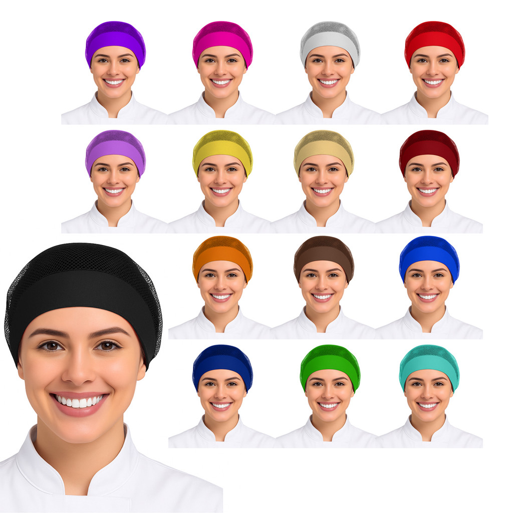 Touca De Rede Com Aba Amarra Oxford Cozinha Restaurante em Oferta na Shopee