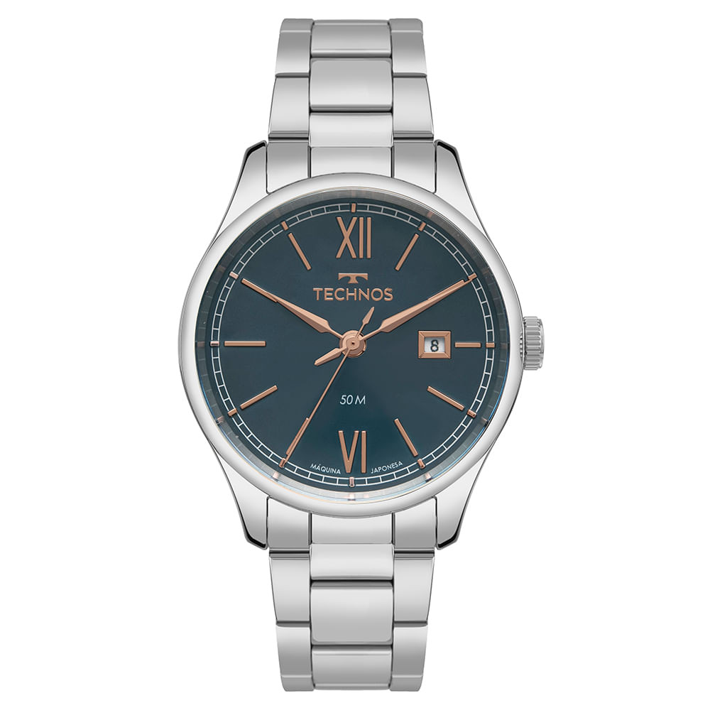 Relógio Technos Masculino Executive Prata - 2115TYL/1A em Oferta na Shopee