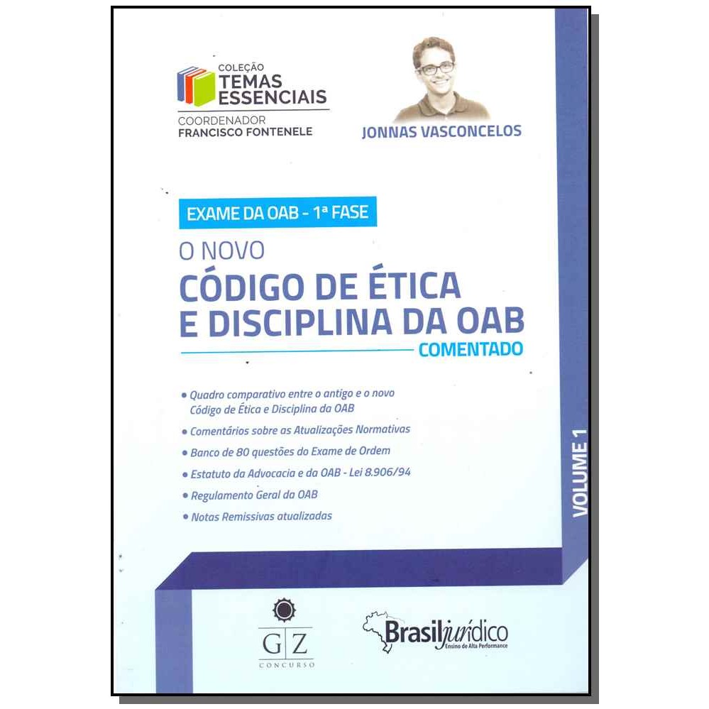 Livro O Novo Cod.Etica E Disciplina Da Oab - Vol.1