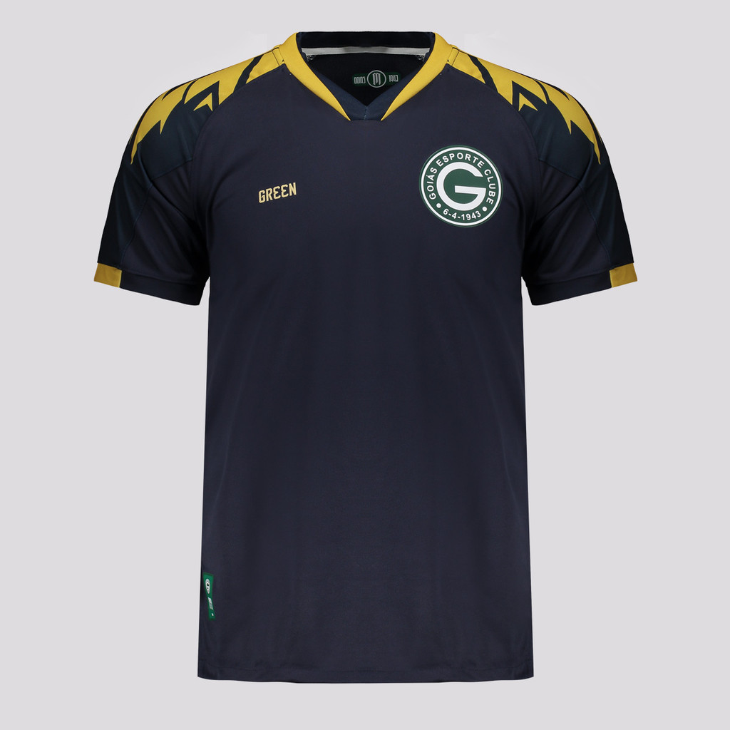 Camisa Gr33n Goiás Goleiro 2024 Azul Marinho em Oferta na Shopee
