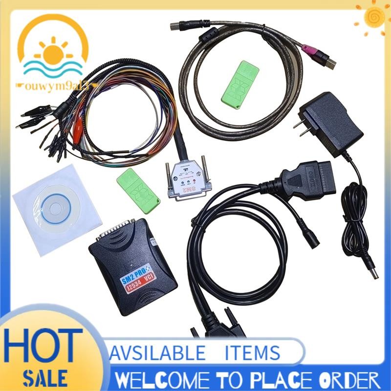 SM2 Pro J2534 VCI ECU Master OBD2 Read & Write 67IN1 + PCM EEPROM FLASH Bank OBD Ferramenta De Ajuste De Chip De Plástic