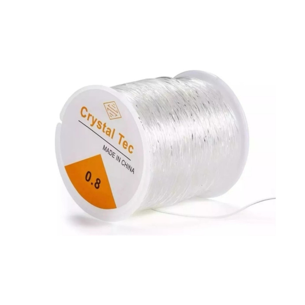 Fio de Silicone elástico para Artesanatos e Pulseiras - 0,6mm - 0,7mm - 0,8mm - 1,0mm em Oferta na Shopee