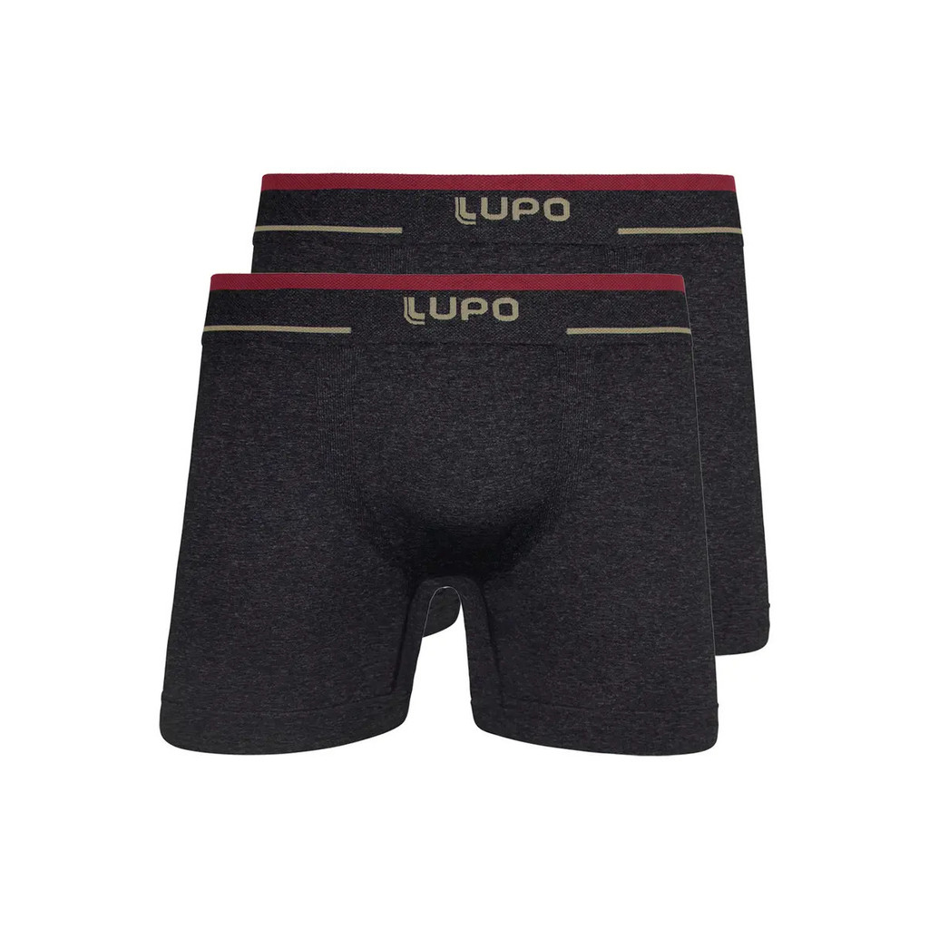 Kit com 2 Cuecas Boxer Lupo 17800-001 Plus Size em Oferta na Shopee