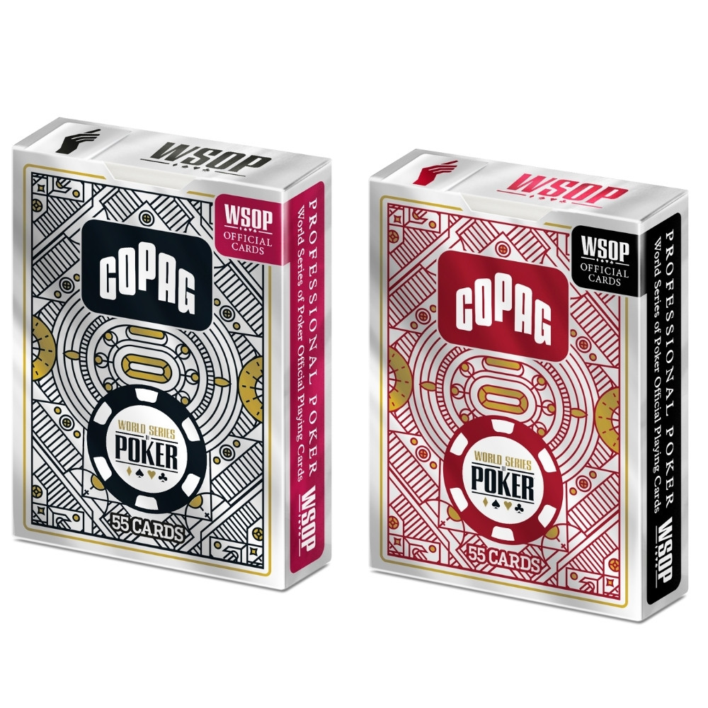BARALHO WORLD SERIES OF POKER WSOP SINGLE DECK 55 CARTAS COPAG NAIPE GRANDE JUMBO PLÁSTICO CARD SIZE - Hobbies & Collections