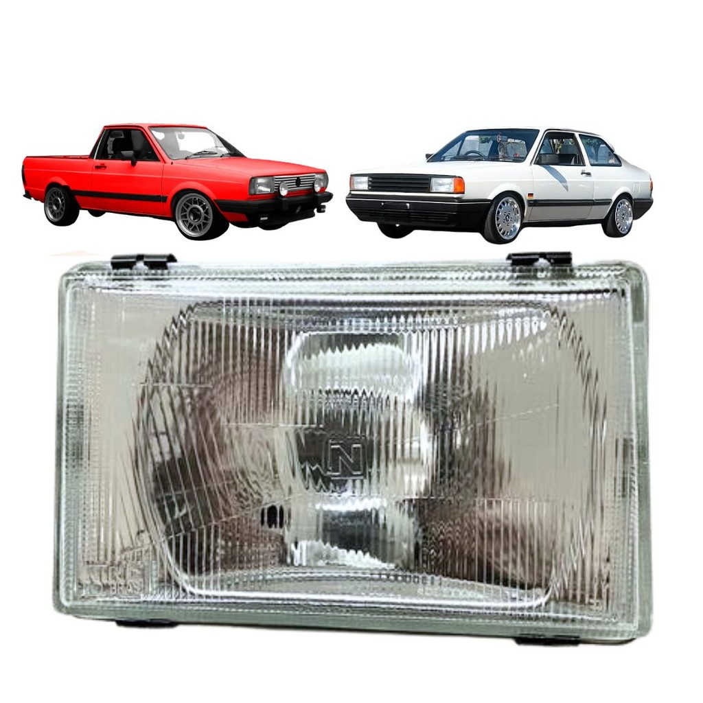 Farol Dianteiro Principal Curto Para Volkswagen Saveiro Voyage 1987 a 1990 Lado Direito 300941044