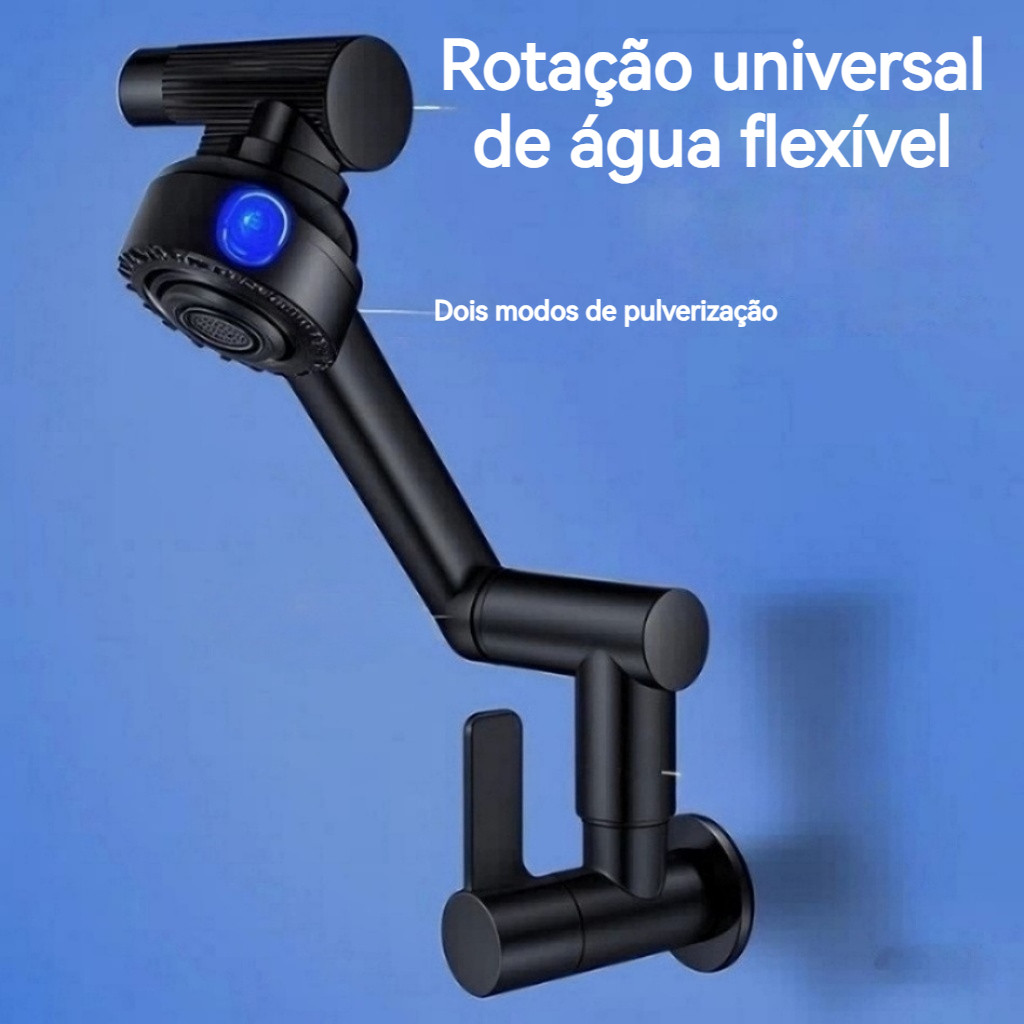 CHELLY Torneira Gourmet Flexível Cozinha Parede de Parede aço Escovado Pia Misturador Down Spray Arejador Articulado