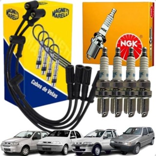 Kit Cabo E Vela Ignição Original Ngk Fiat Palio Siena Strada Uno em Oferta na Shopee