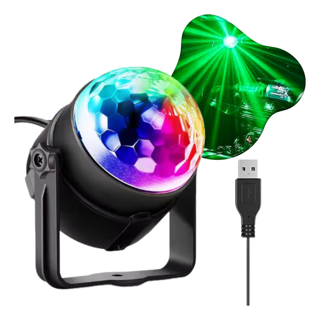 Bola Maluca Mini Globo Jogo De Luz Colorido Led Rgb LEY2146
