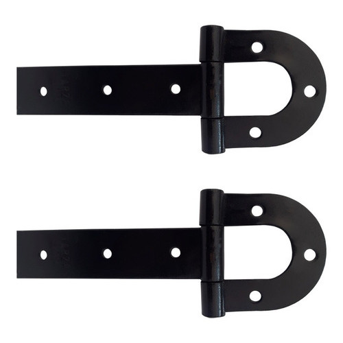 Par De Dobradiças De Porteira Ferradura Forjadas Tarza 300mm