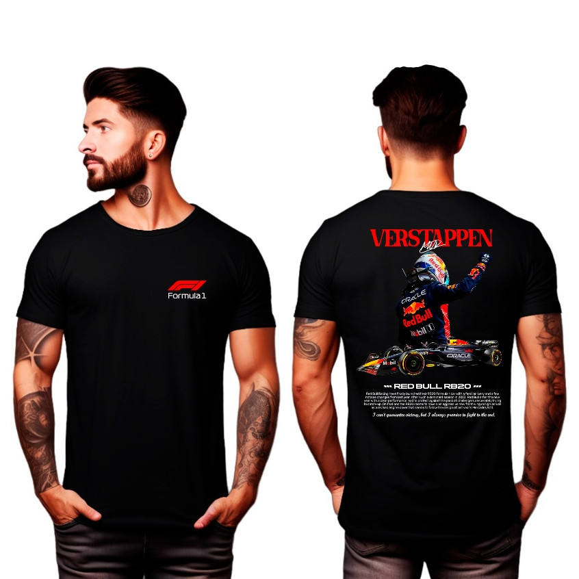 Camiseta Verstappen Fórmula 1 100% Algodão