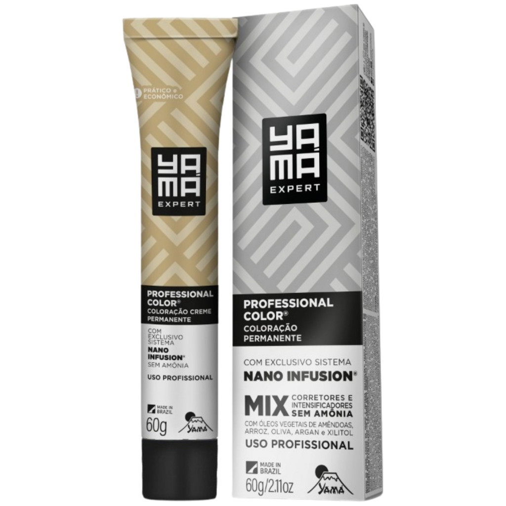 Coloração Yama Profissional Color Nano Infusion Creme Tintura Tinta Cabelo 044 Mix Cobre