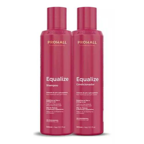 Kit Neutralizador De Ph Prohall Equalize 300ml Shampoo + condicionador