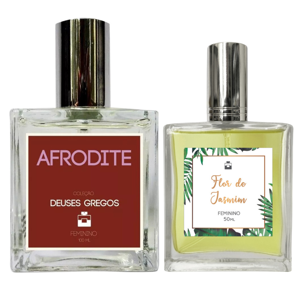 Kit Perfume Feminino Afrodite 100ml + Flor de Jasmim 50ml