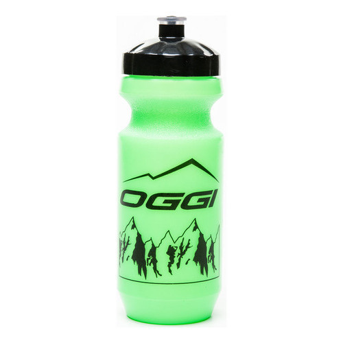 Garrafa Para Bicicleta Oggi Squeeze Verde Tampa Preta 500ml