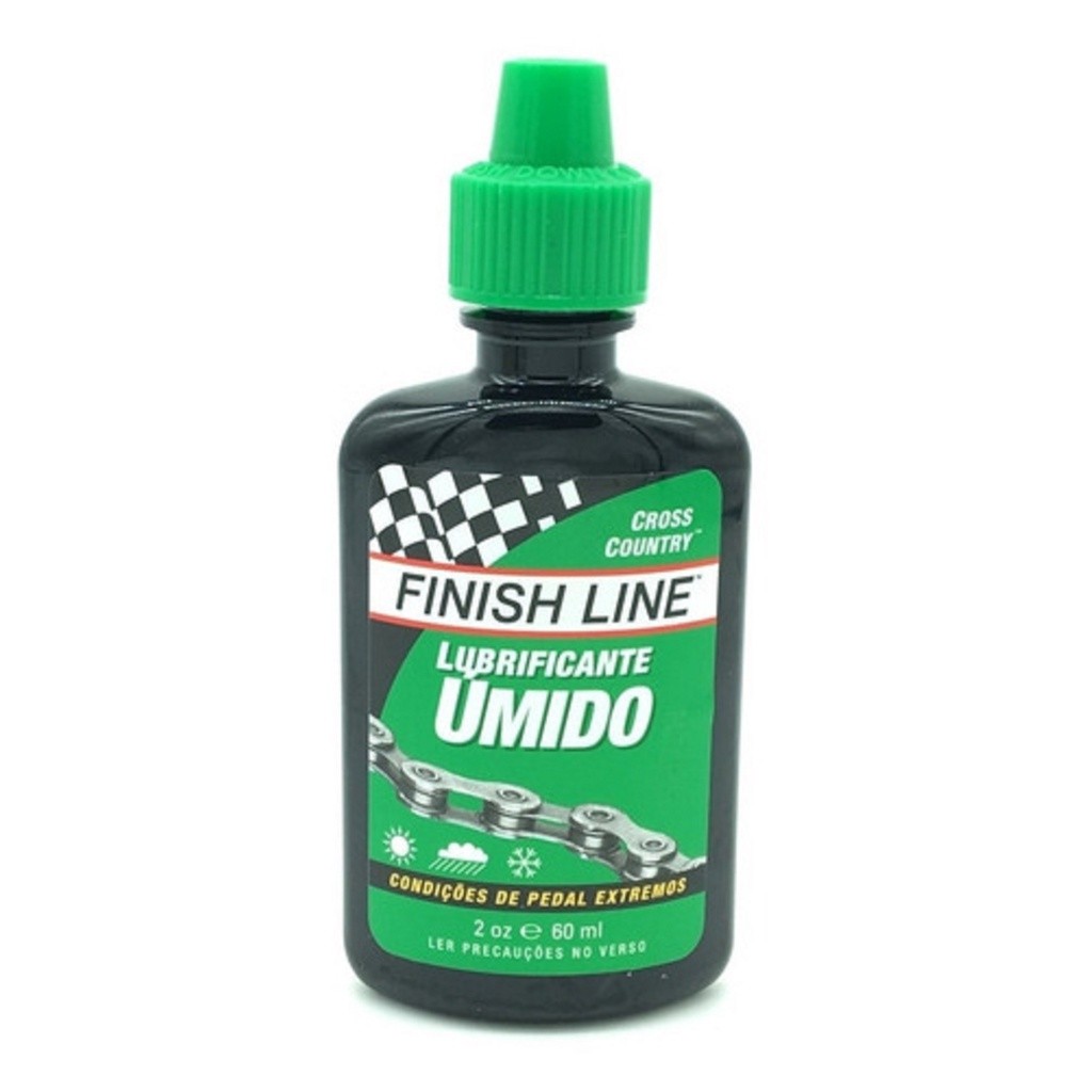Oleo Lubrificante De Corrente Finish Line Wet Umido 60ml