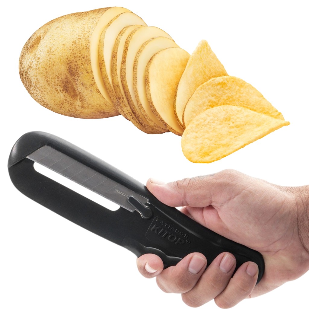 Fatiador de Batata Chips KITOP Cortes Rápidos e Precisos