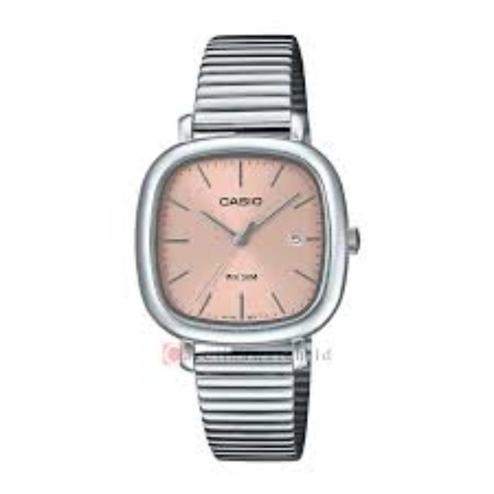 Relógio Casio Feminino Ref: Ltp-B166d-4avdf Retangular Aço Prateado