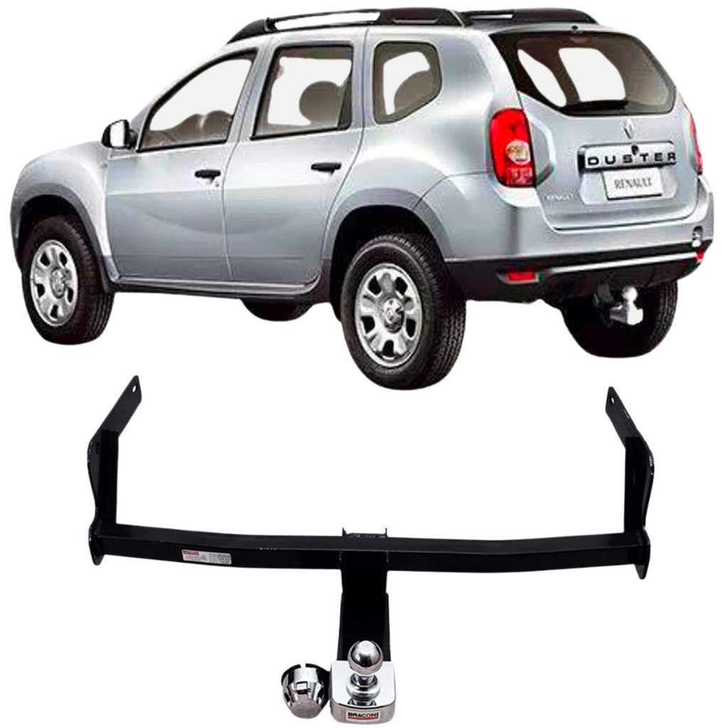 Engate Reboque Fixo Renault Duster 2010 A 2024 Aco Resistente Cap Carga 500kg  Certificado Inmetro tOP