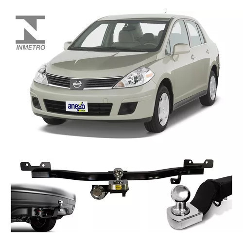 Engate Reboque Nissan Tiida hatch 2004 2005 2006 2007 2008 2009 2010 2011 700kg tOP