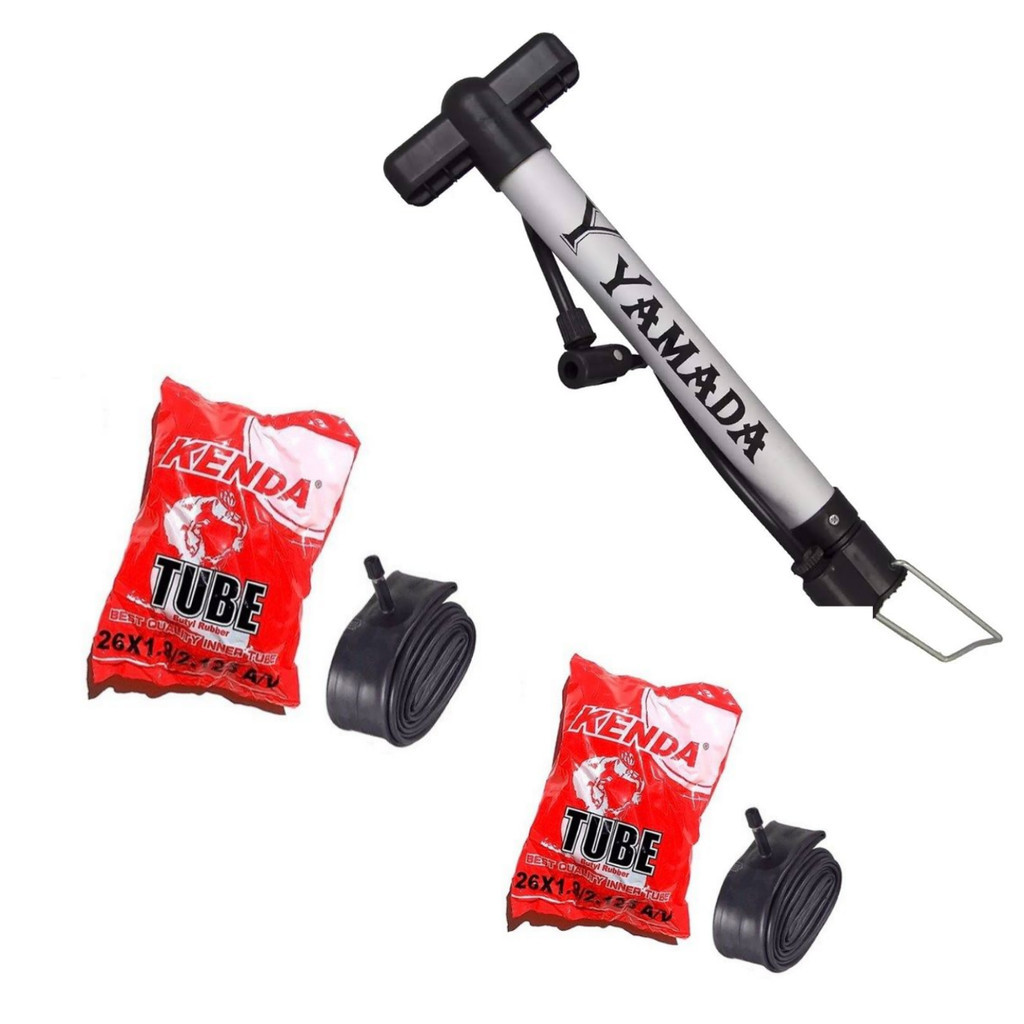 KIT Par Câmara Ar Schrader Aro 26x175/2.125 + Bomba De Ar Bike em Oferta na Shopee