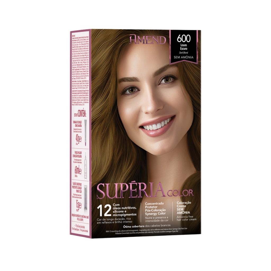 Tonalizante Supéria Color 600 Louro Escuro Amend em Oferta na Shopee