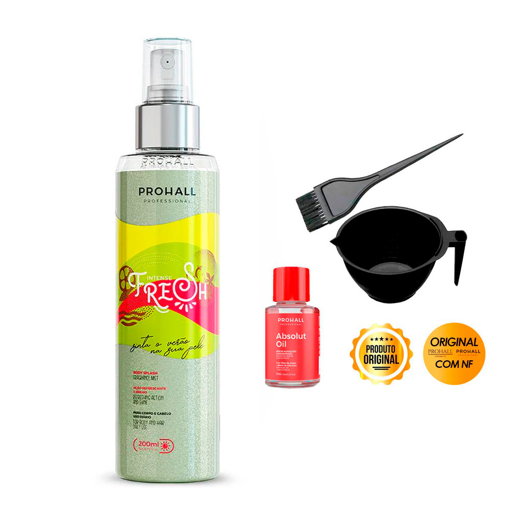 Body Splash Intense Corpo Cabelo Prohall +Argan7ml +Cumbuca