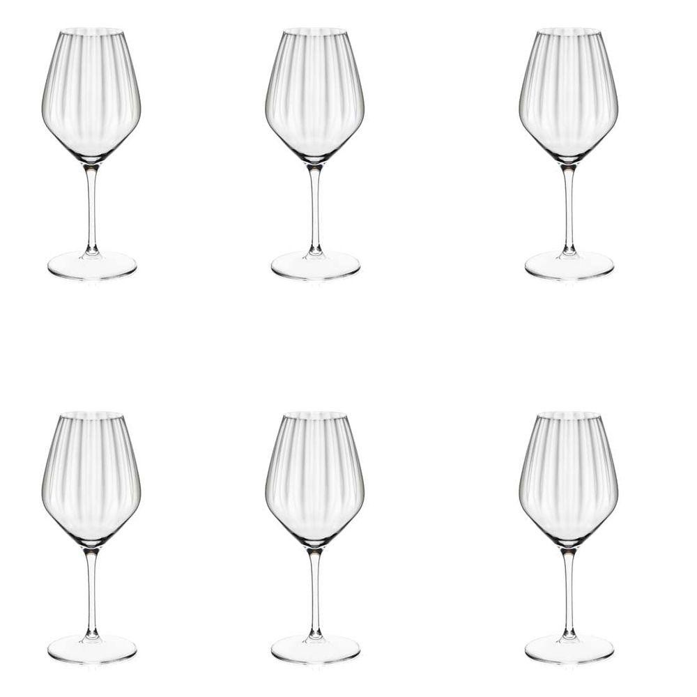 Jogo de 6 Taças de Cristal Vinho 360 Ml Proper Effect